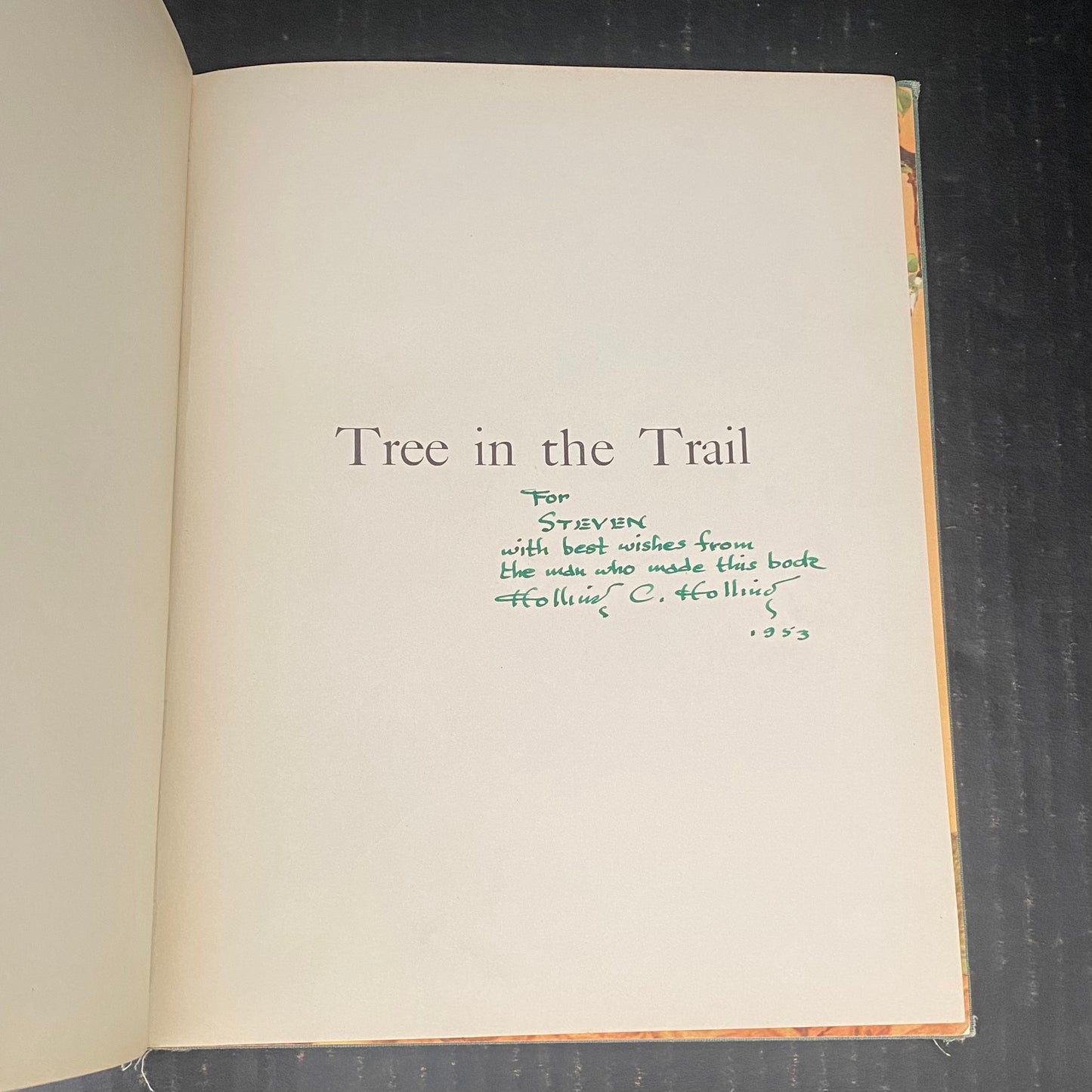 Tree in the Trail - Holling Clancy Holling - Signed by Author - 1942