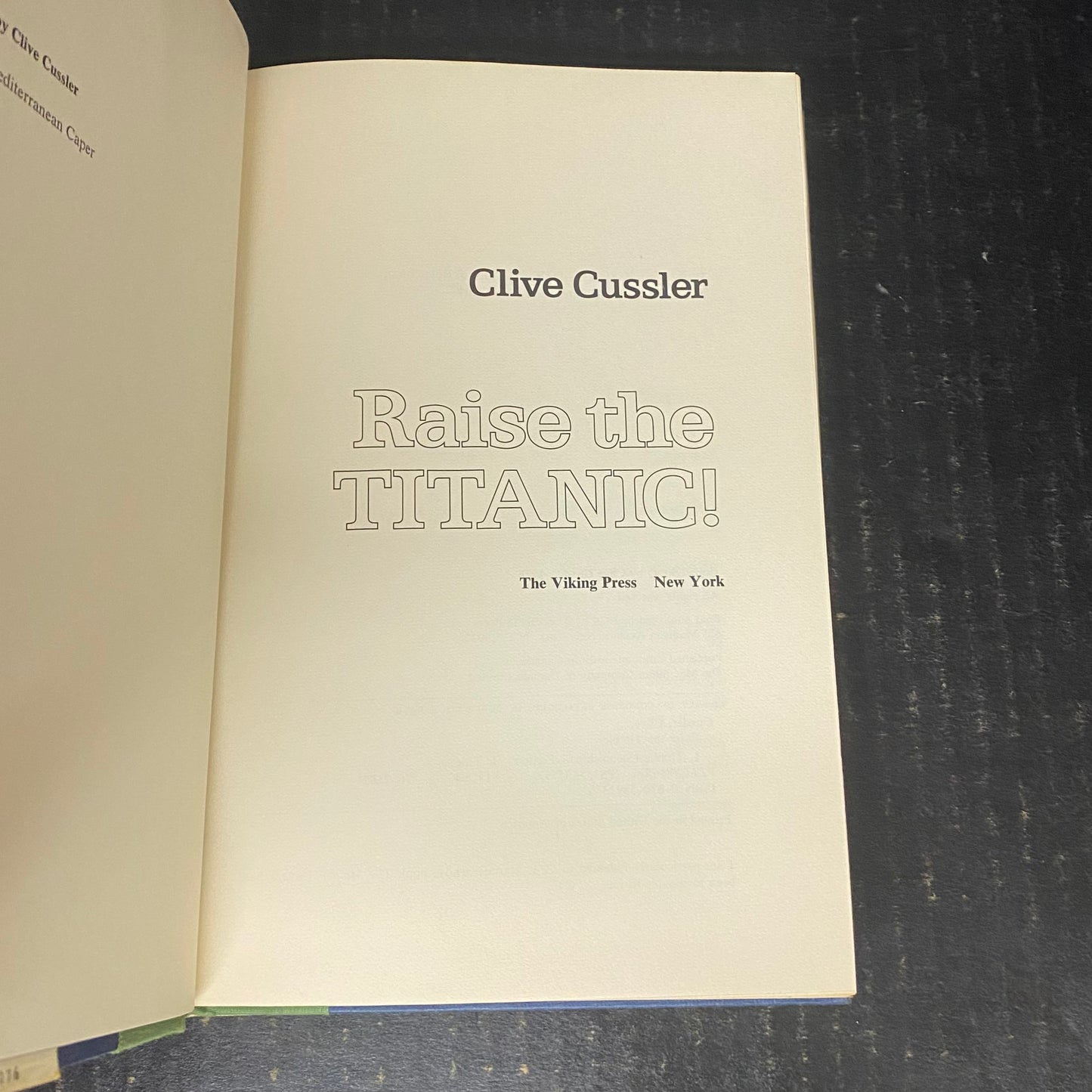 Raise the Titanic! - Clive Cussler - First Edition - 1976