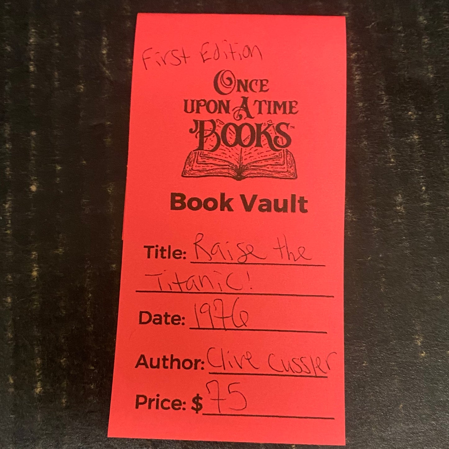 Raise the Titanic! - Clive Cussler - First Edition - 1976