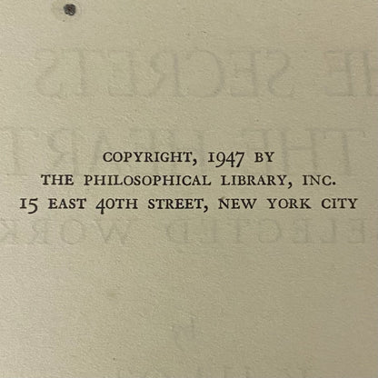 The Secrets of The Heart - Kahlil Gibran - 1947