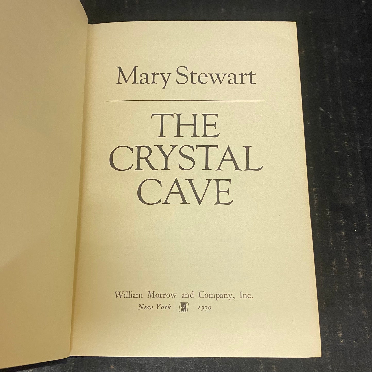 The Crystal Cave - Mary Stewart - First Edition - 1970