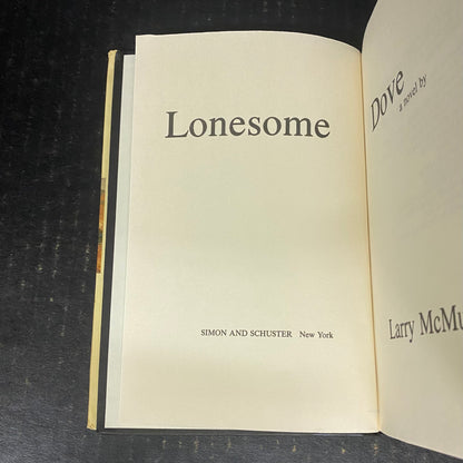 Lonesome Dove - Larry McMurtry - Book Club Edition - 1985