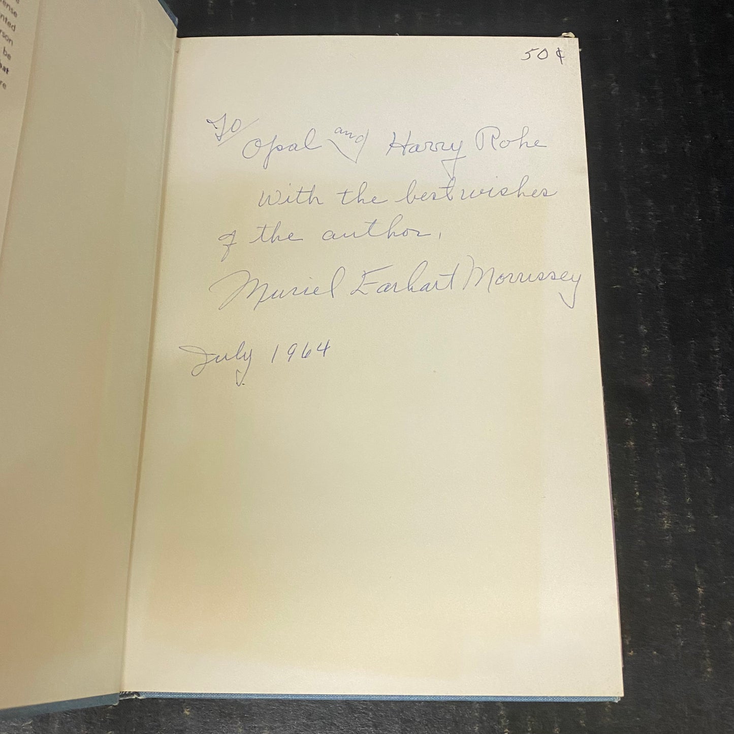 Courage is the Price - Muriel Earhart Morrissey - First Edition - Signed by Author - 1963