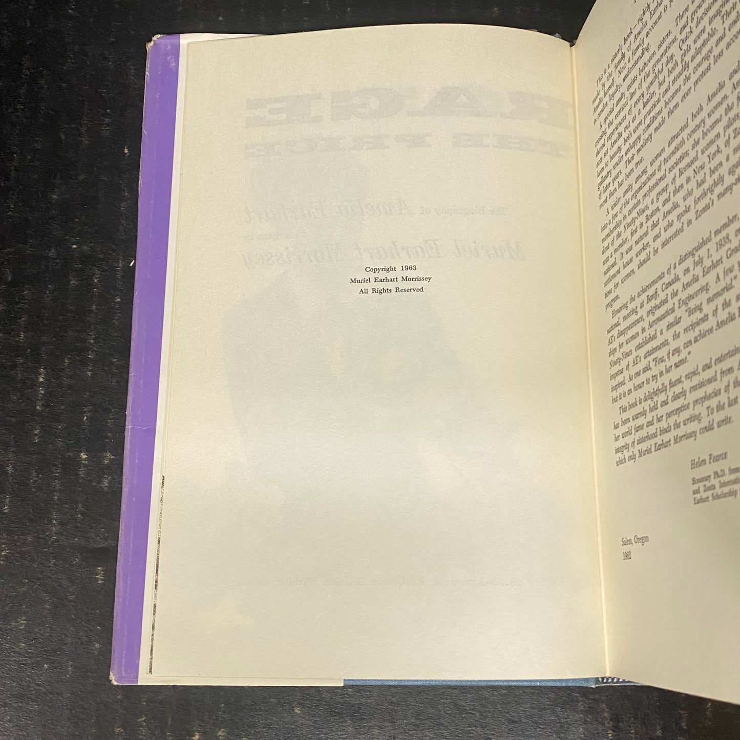 Courage is the Price - Muriel Earhart Morrissey - First Edition - Signed by Author - 1963