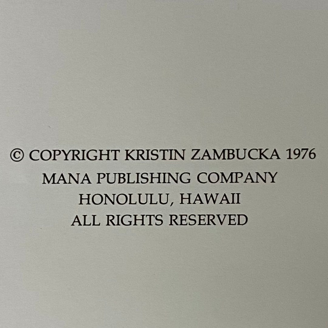 Princess Kaiulani - Kristin Zambucka - Signed by Author - 1976