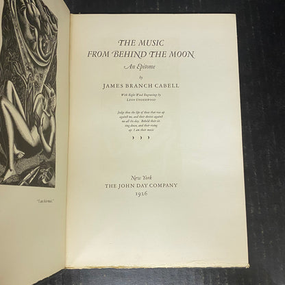 The Music From Behind The Moon - James Branch Cabell - 1926