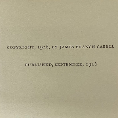 The Music From Behind The Moon - James Branch Cabell - 1926