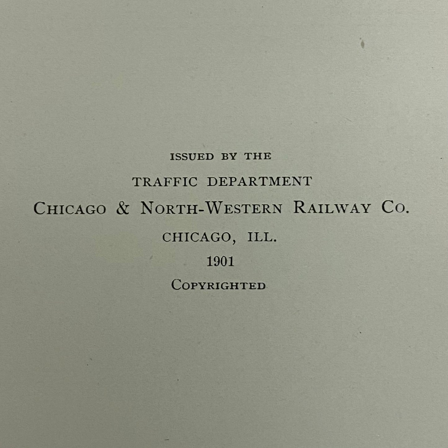 The Indian The Northwest - Chicago & North-Western Railway Company - 1901