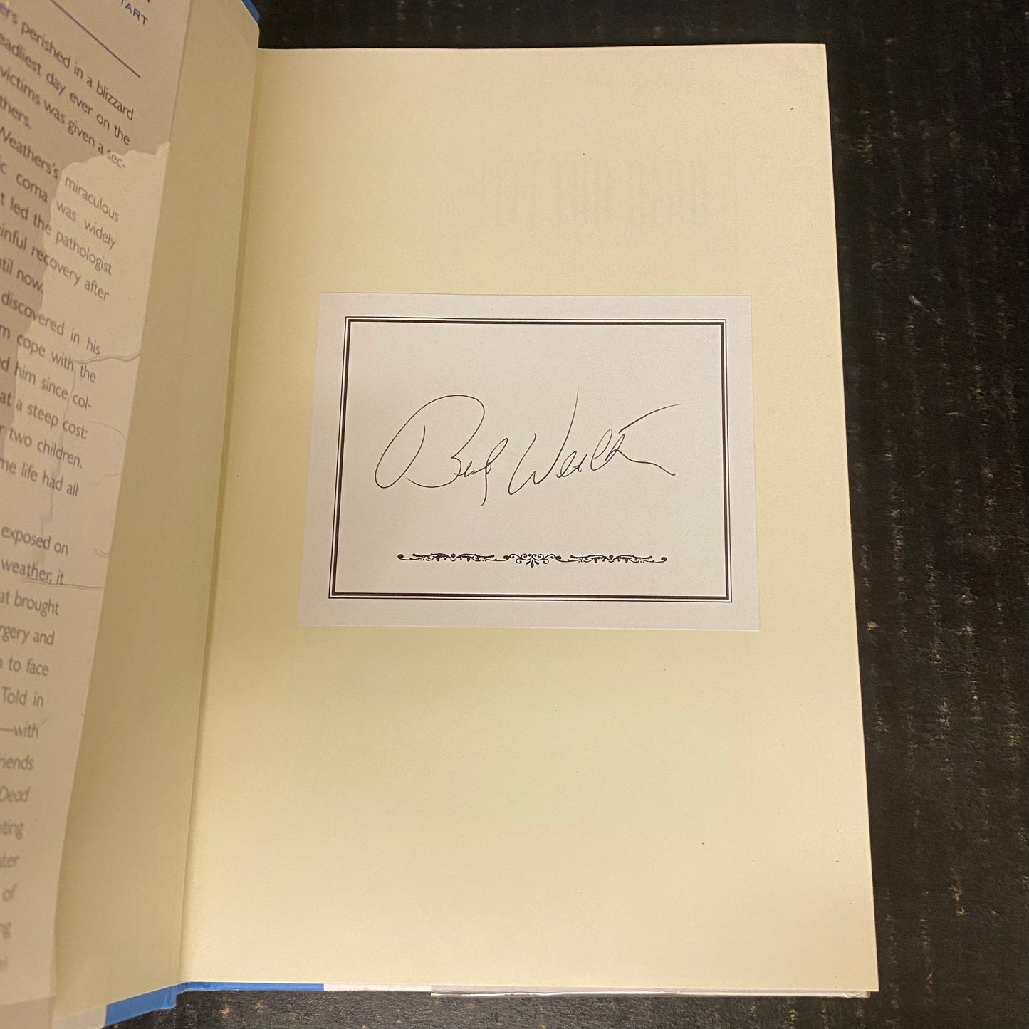 Left For Dead - Beck Weathers - Signed by Author - 2000