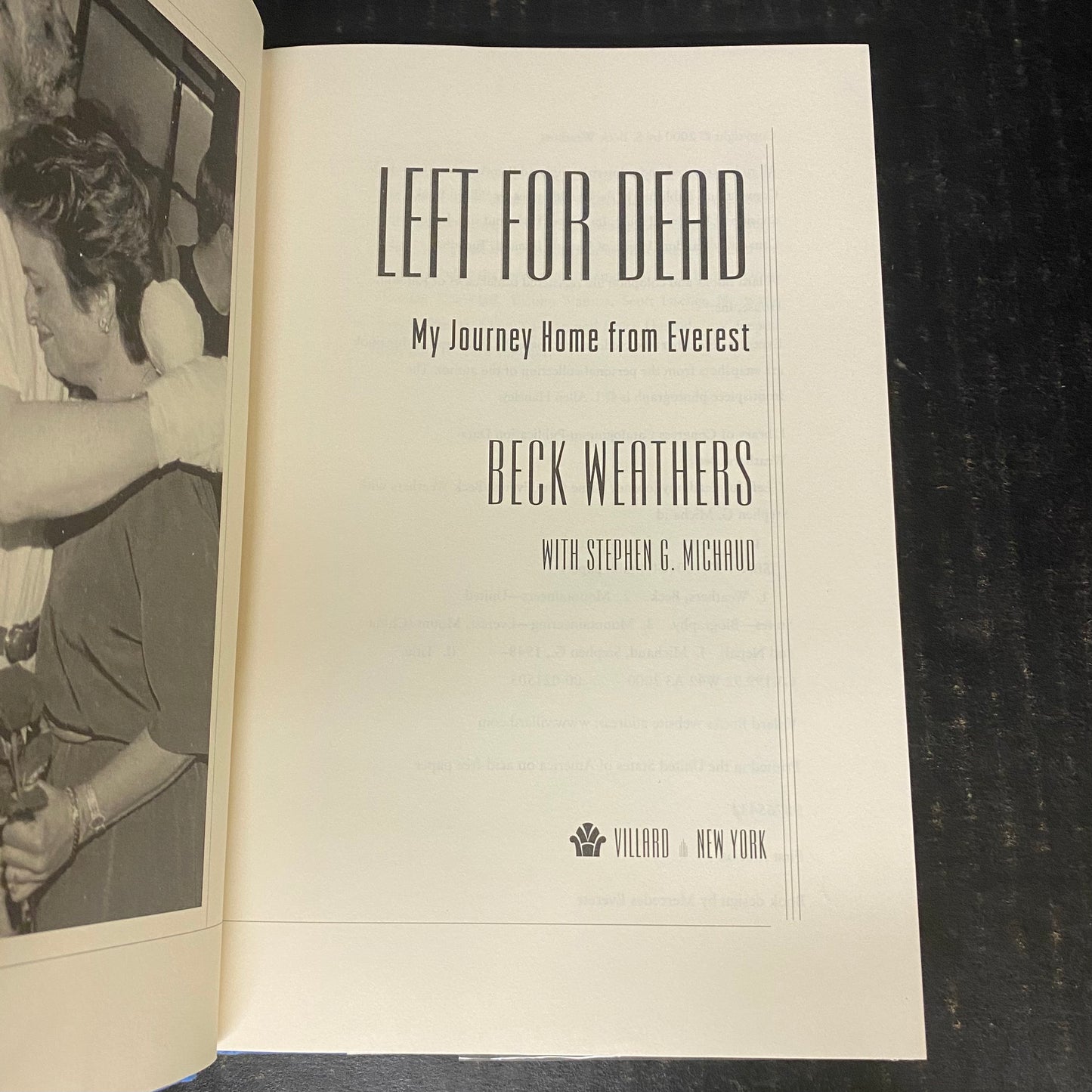 Left For Dead - Beck Weathers - Signed by Author - 2000