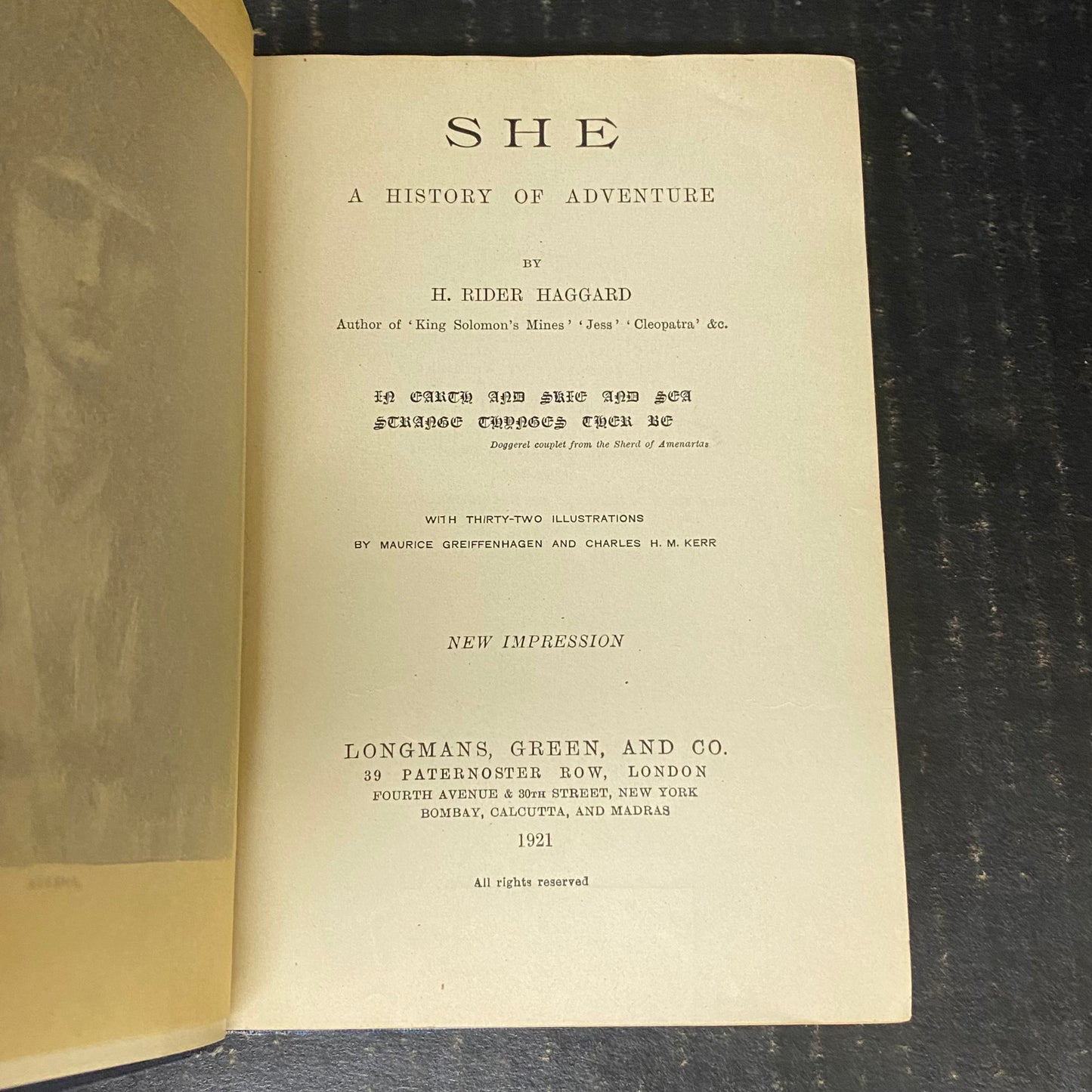 She - H. Rider Haggard - 1921