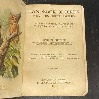 Handbook of Birds - Frank M. Chapman - 1914