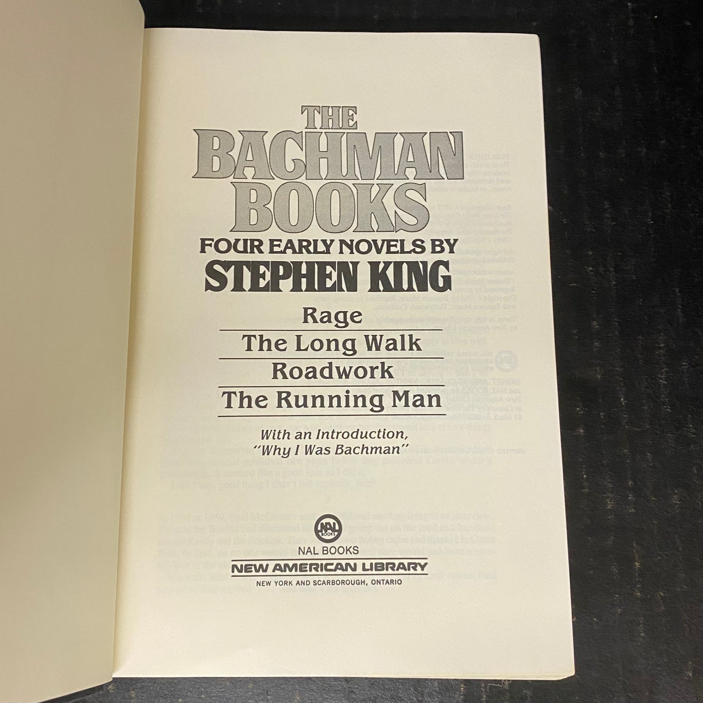 The Bachman Books - Stephen King - Book Club Edition - 1985