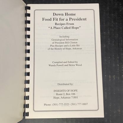 Downhome Food Fit For A President - Wanda Powell and Helen Wood - 1993