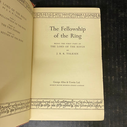 The Fellowship of the Ring - J.R.R. Tolkien - Third UK Impression - 1955