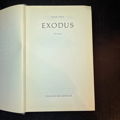 Exodus - Leon Uris - 1st Thurs - 1959