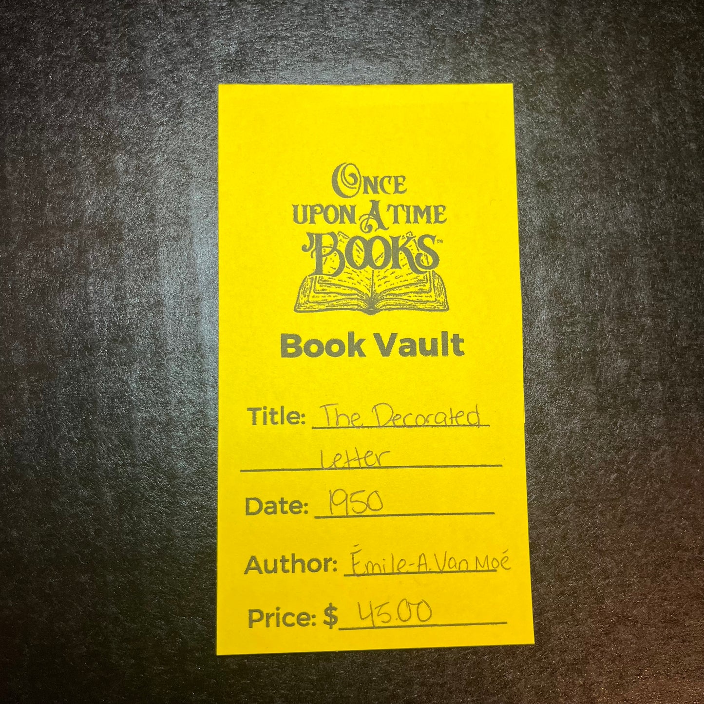 The Decorated Letter - Emile - A. Van Moe - 1950