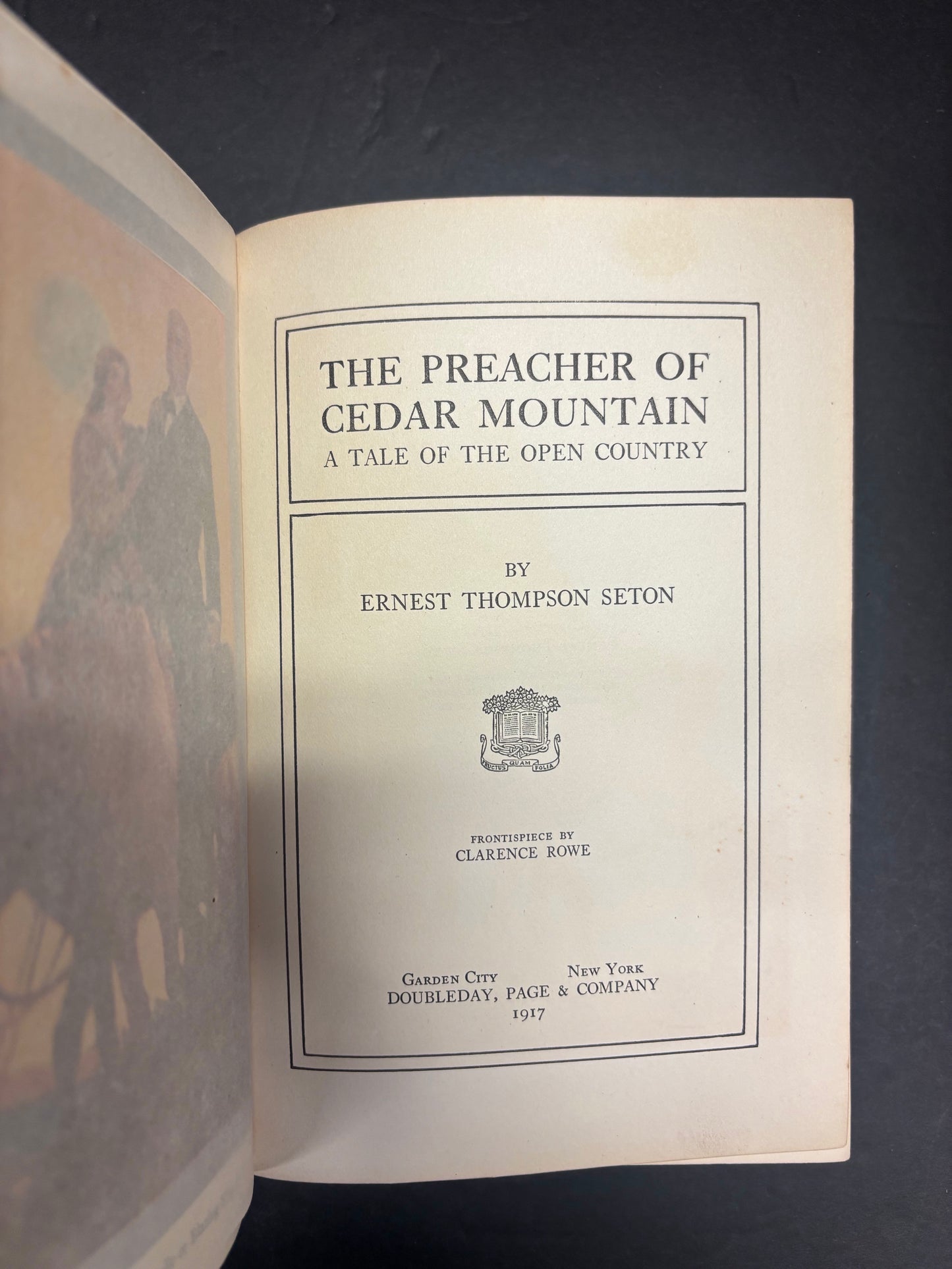 The Preacher of Cedar Mountain - Ernest Seton - 1st Edition - 1917
