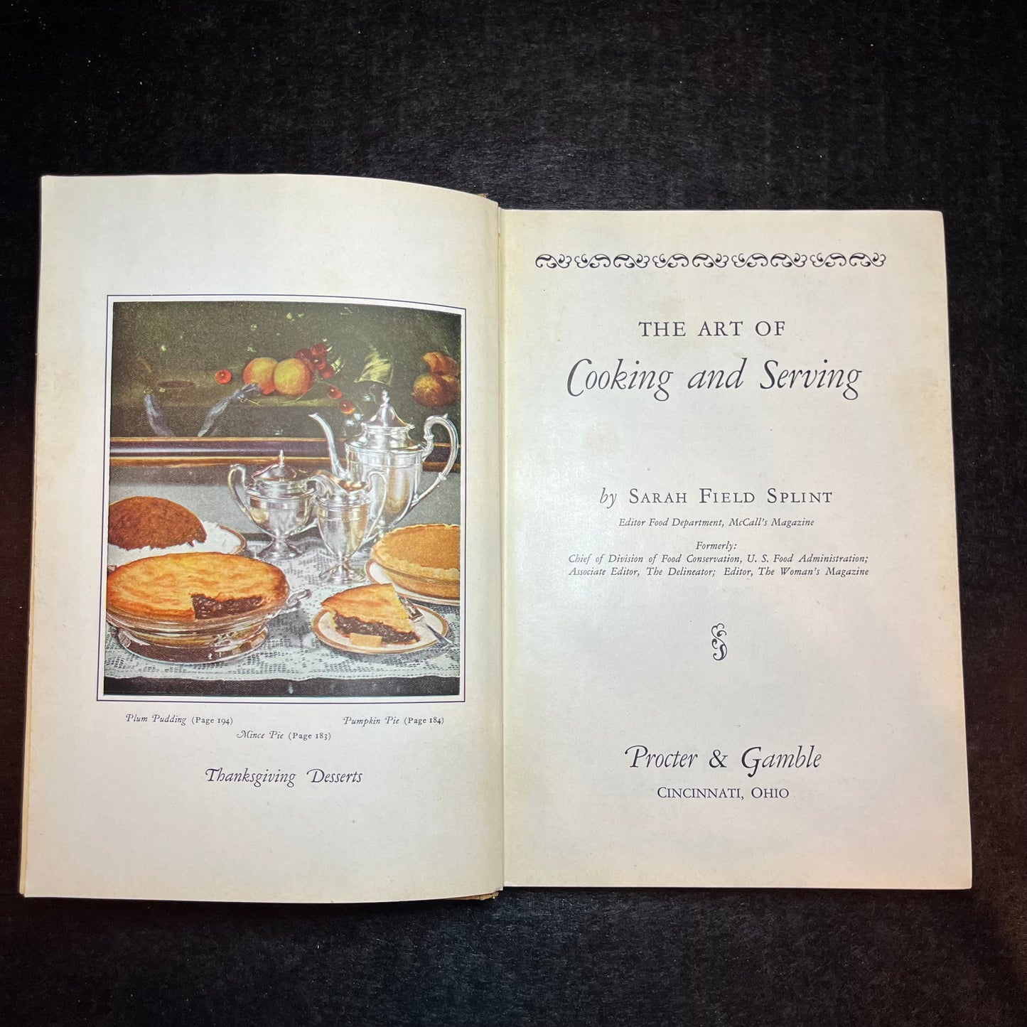 The Art of Cooking & Serving - Sarah Field Splint - 1930