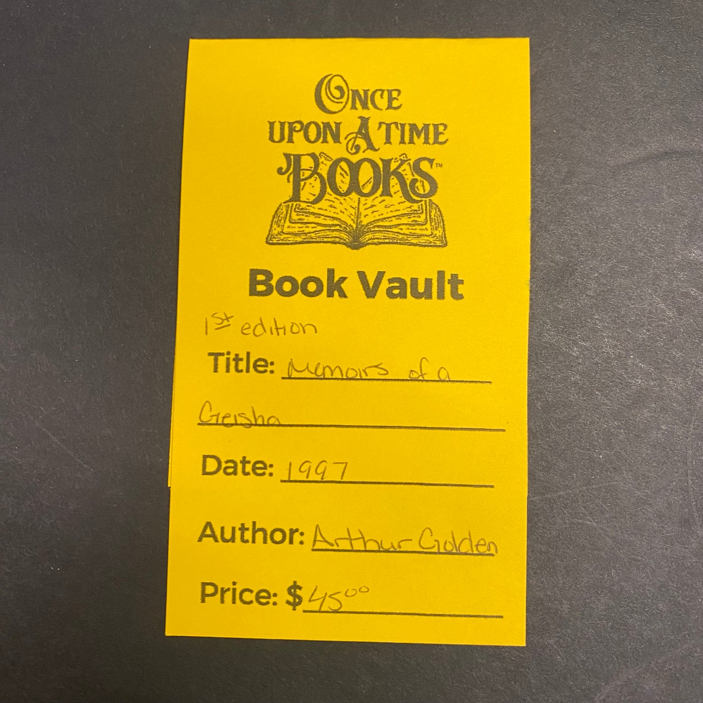 Memoirs of a Geisha - Arthur Golden - 1st Edition - 1997