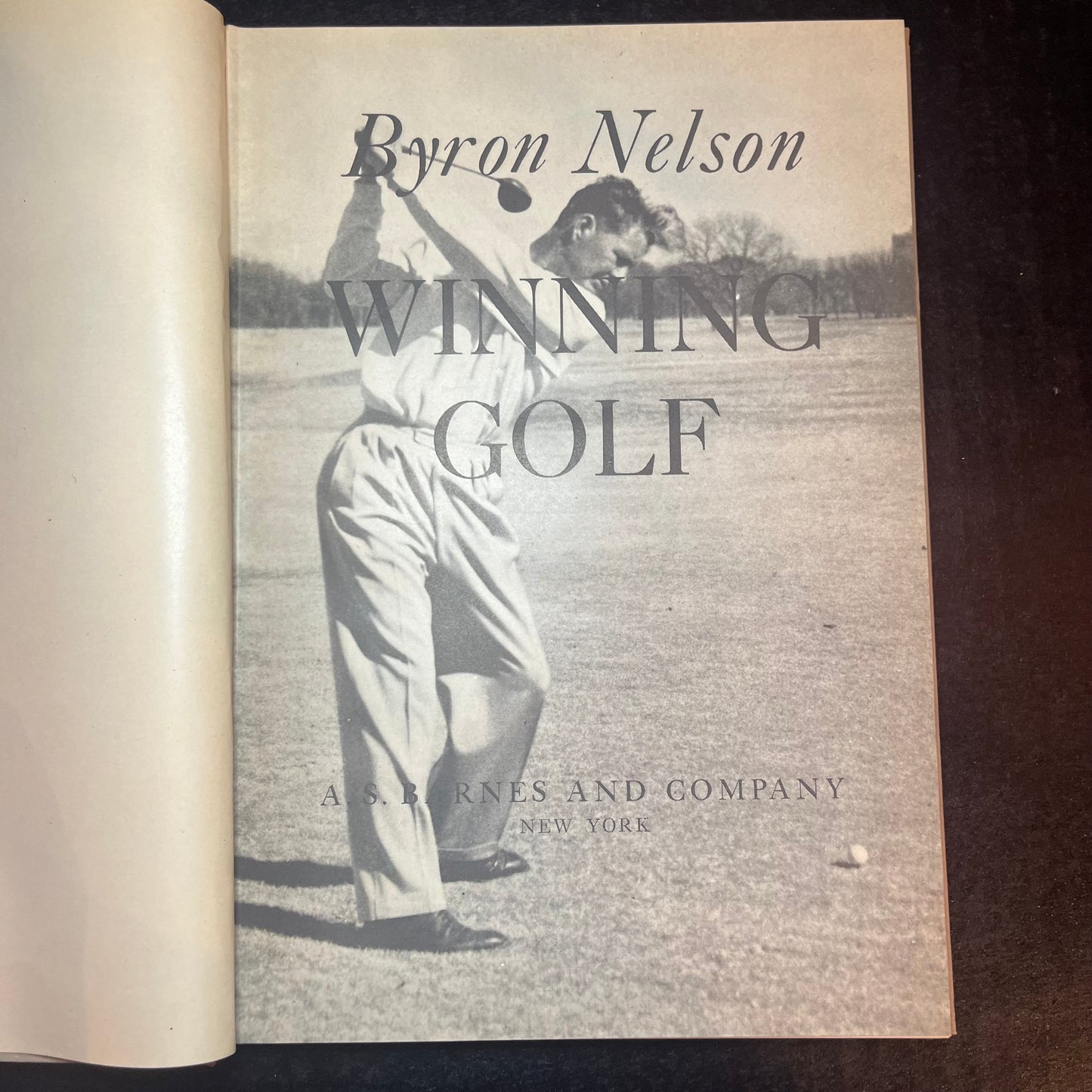 Winning Golf - Byron Nelson - 1st Edition - 1946