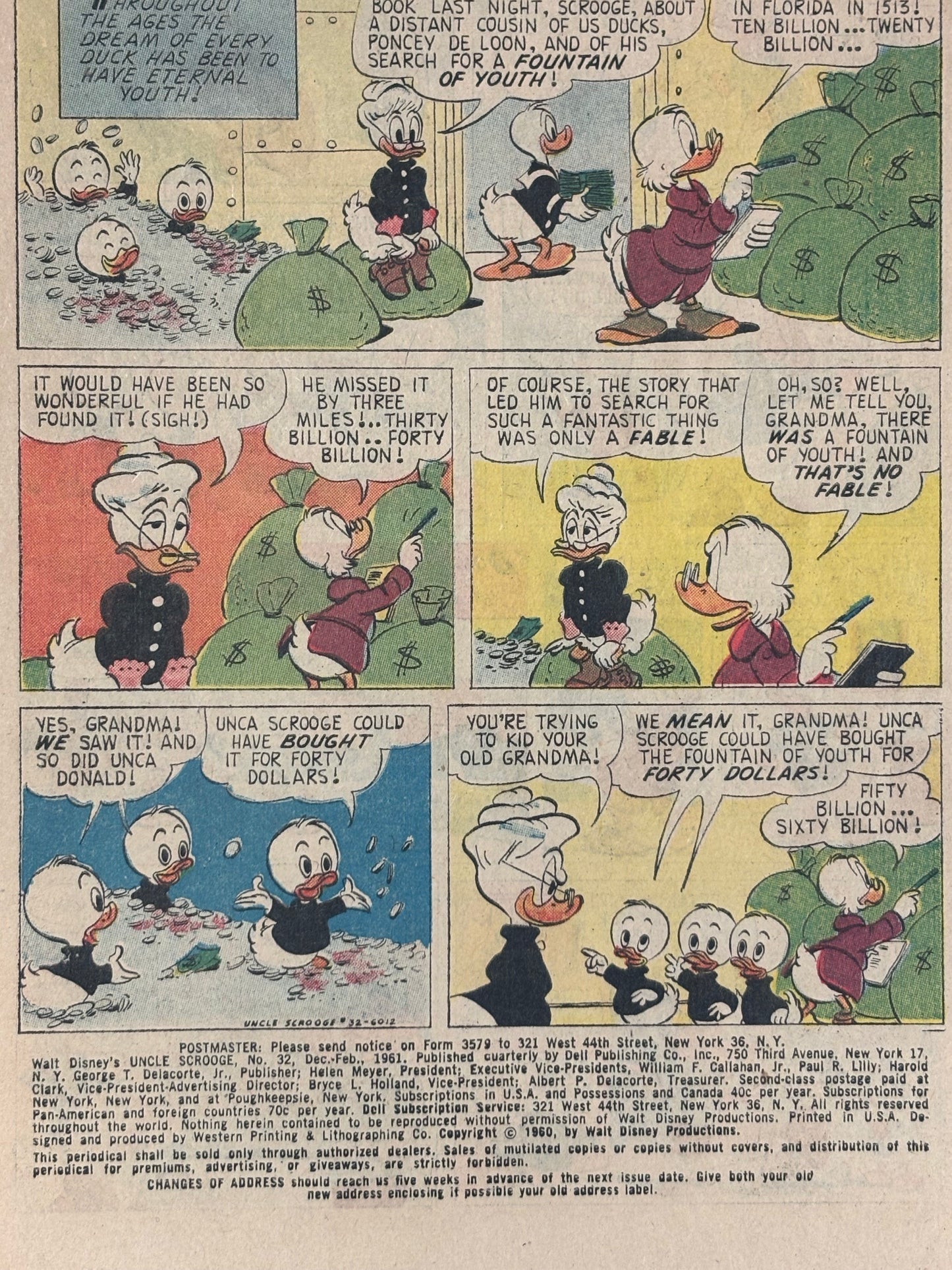Walt Disney's Uncle Scrooge - Walt Disney Productions - 1961