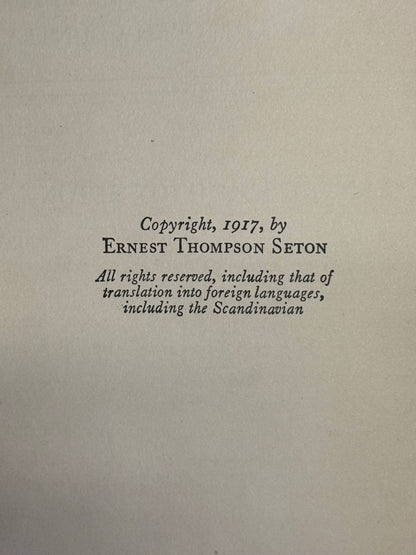 The Preacher of Cedar Mountain - Ernest Seton - 1st Edition - 1917