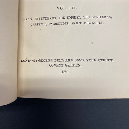 The Works of Plato - George Burges - Volume 3 - 1881