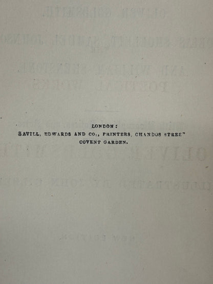 The Poetical Works of Oliver Goldsmith, Tobias Smollett, Samuel Johnson, and William Shenstone - Published by George Routledge and Sons - c. 1860