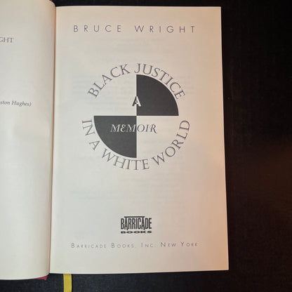 Black Justice in a White World - Judge - Signed Copy - 1996