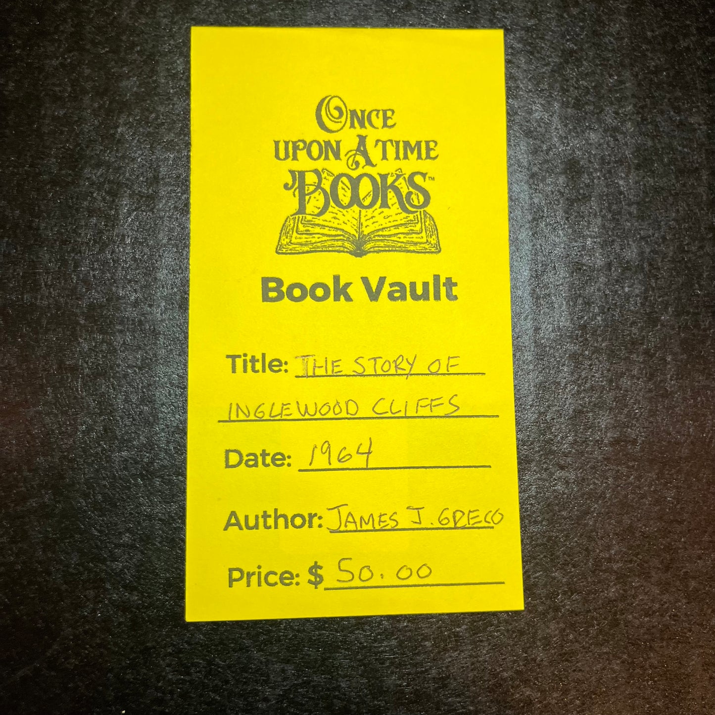 The Story of Englewood Cliffs - James J. Greco - Signed - 1964