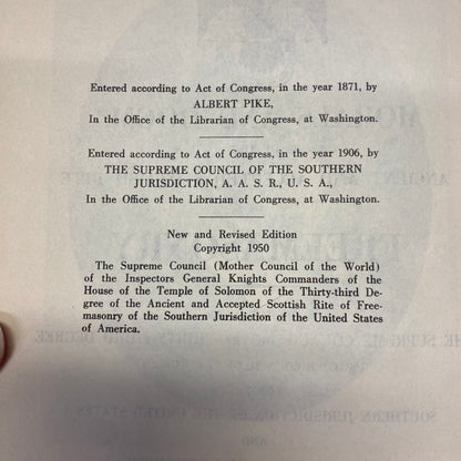 Morals and Dogma - Roberts Publishing Company - 1966