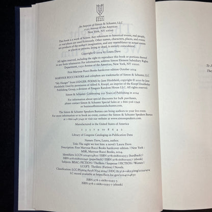 The Night We Lost Him - Laura Dave - Signed Copy - 2024