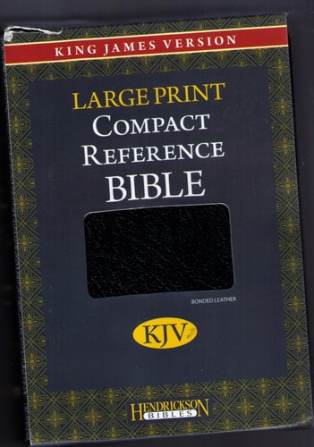 Large Print Compact Reference Bible KJV (Reference Edition Bonded Leather)