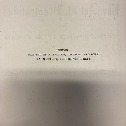 The Art of Illustration - C. H. Spurgeon - Scarce - 1897