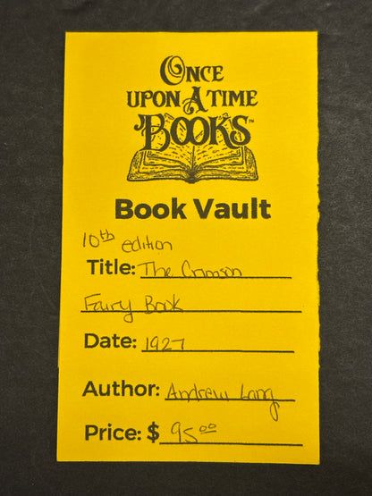 The Crimson Fairy Book - Andrew Lang - 10th Edition - 1927