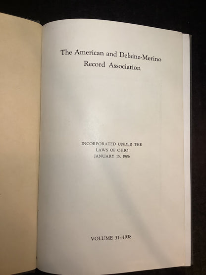 The American & Delaine - Merino Record Association - Ohio Law - 1906