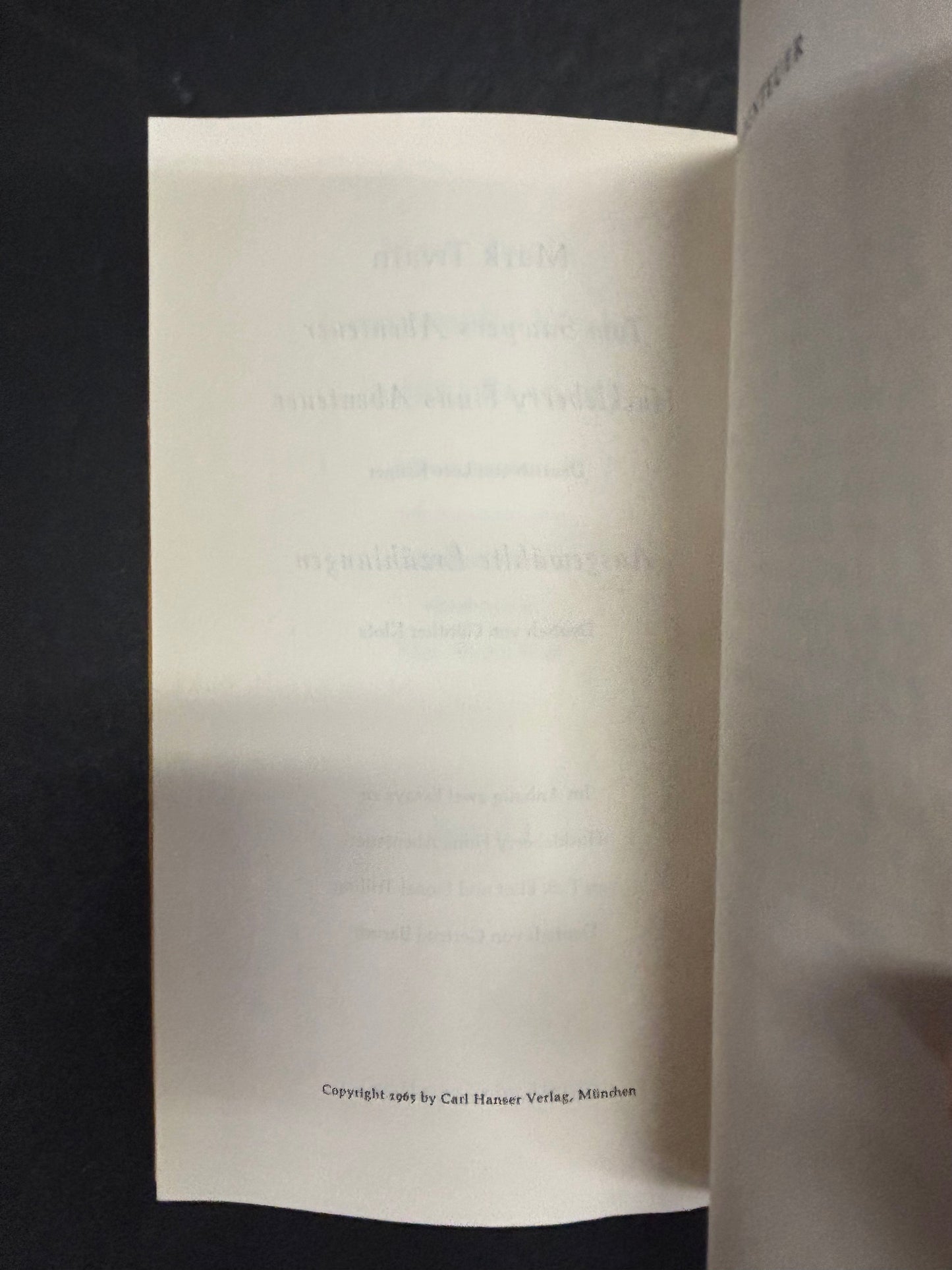 Mark Twain Gesammelte Werke - Mark Twain - 5 Volumes - 1967