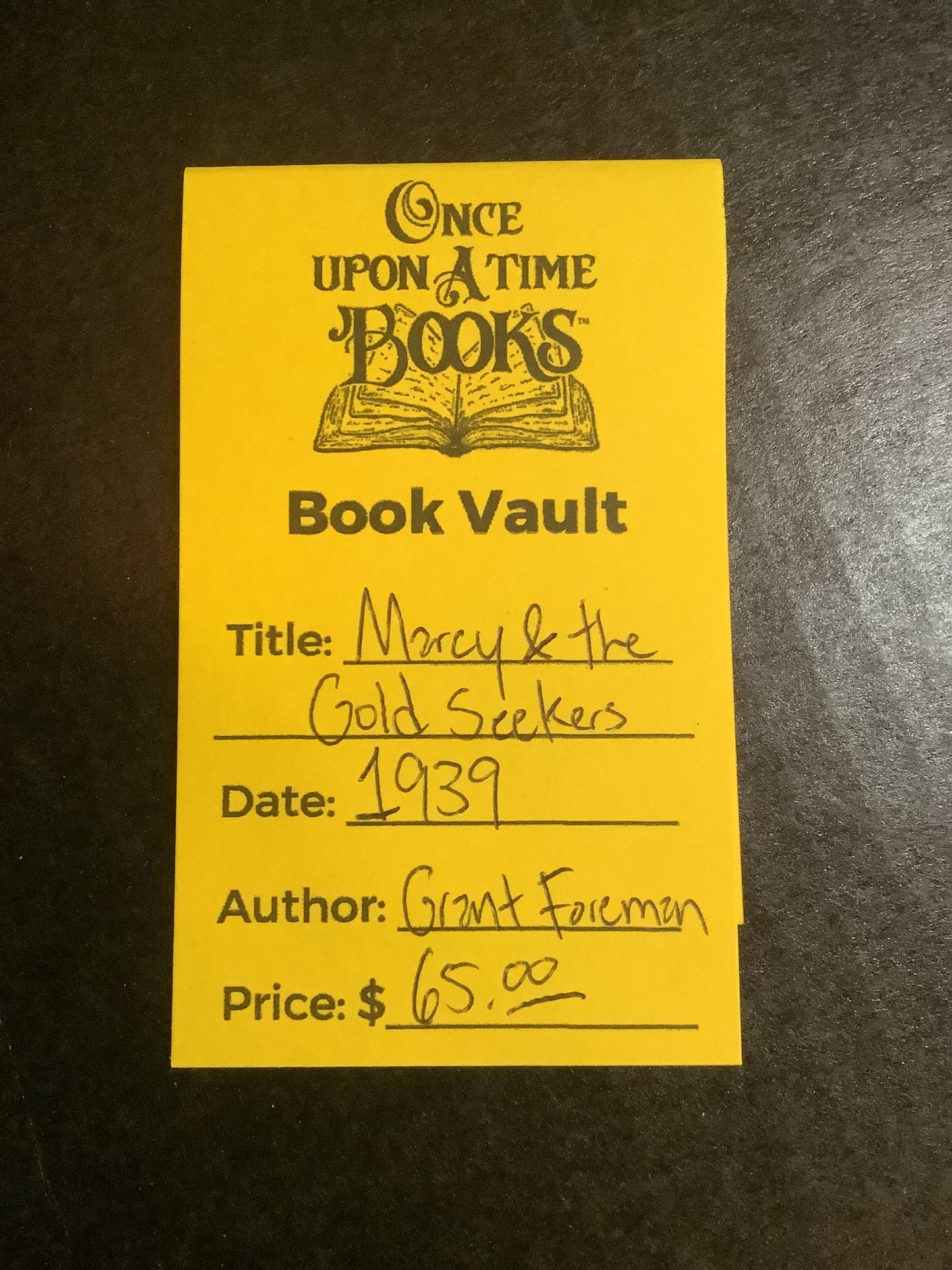Marcy & the Gold Seekers - Grant Foreman - 1939