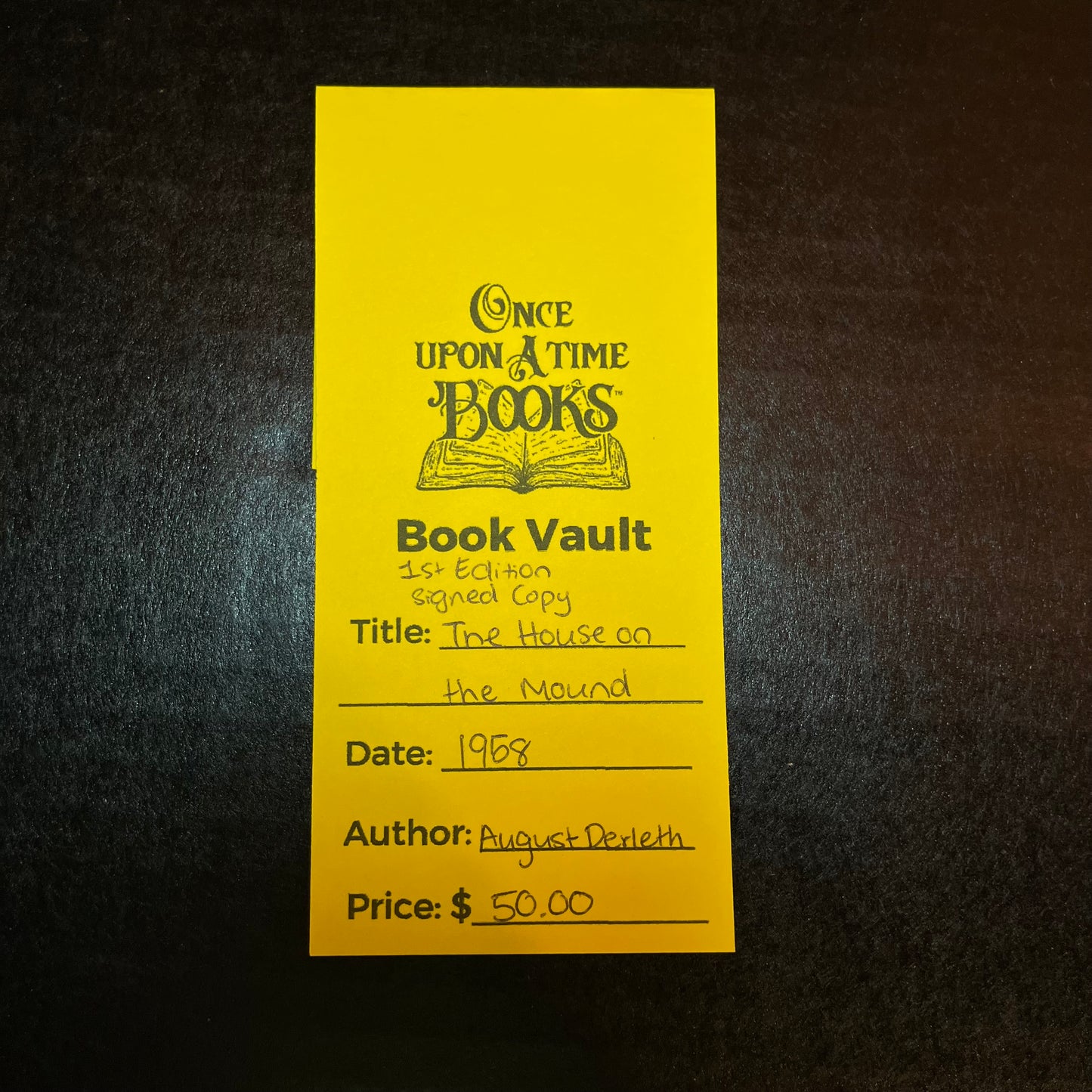 The House on the Mound - August Derleth - 1st Edition - Signed Copy - 1958