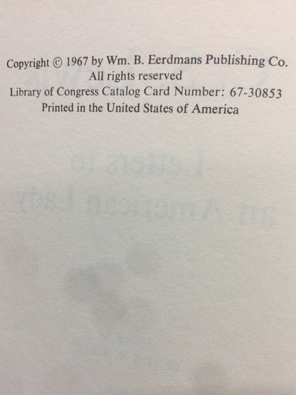 Letters to an American Lady - C.S. Lewis - 1967