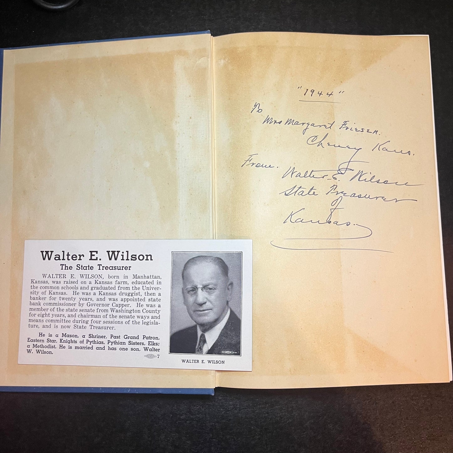 People of Kansas - Carroll D. Clark and Roy L. Roberts - Signed Copy - 1936