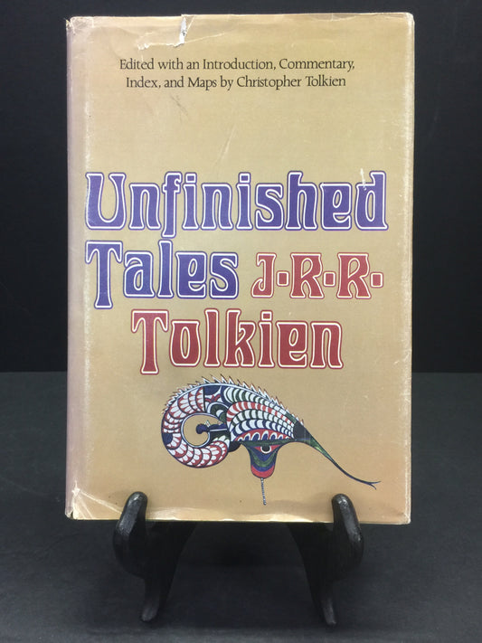 Unfinished Tales - J.R.R. Tolkien - Trade Book Club Edition with Map - 1980