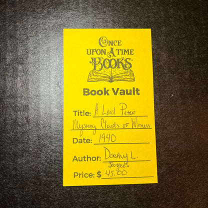 A Lord Peter Mystery Clouds of Witness - Dorothy L. Sayers - 1940