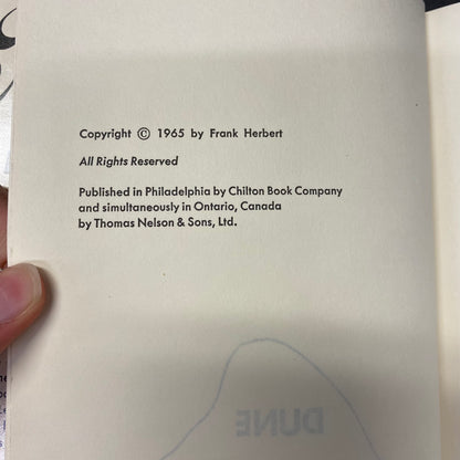 Dune - Frank Herbert - Book Club Edition - 1965