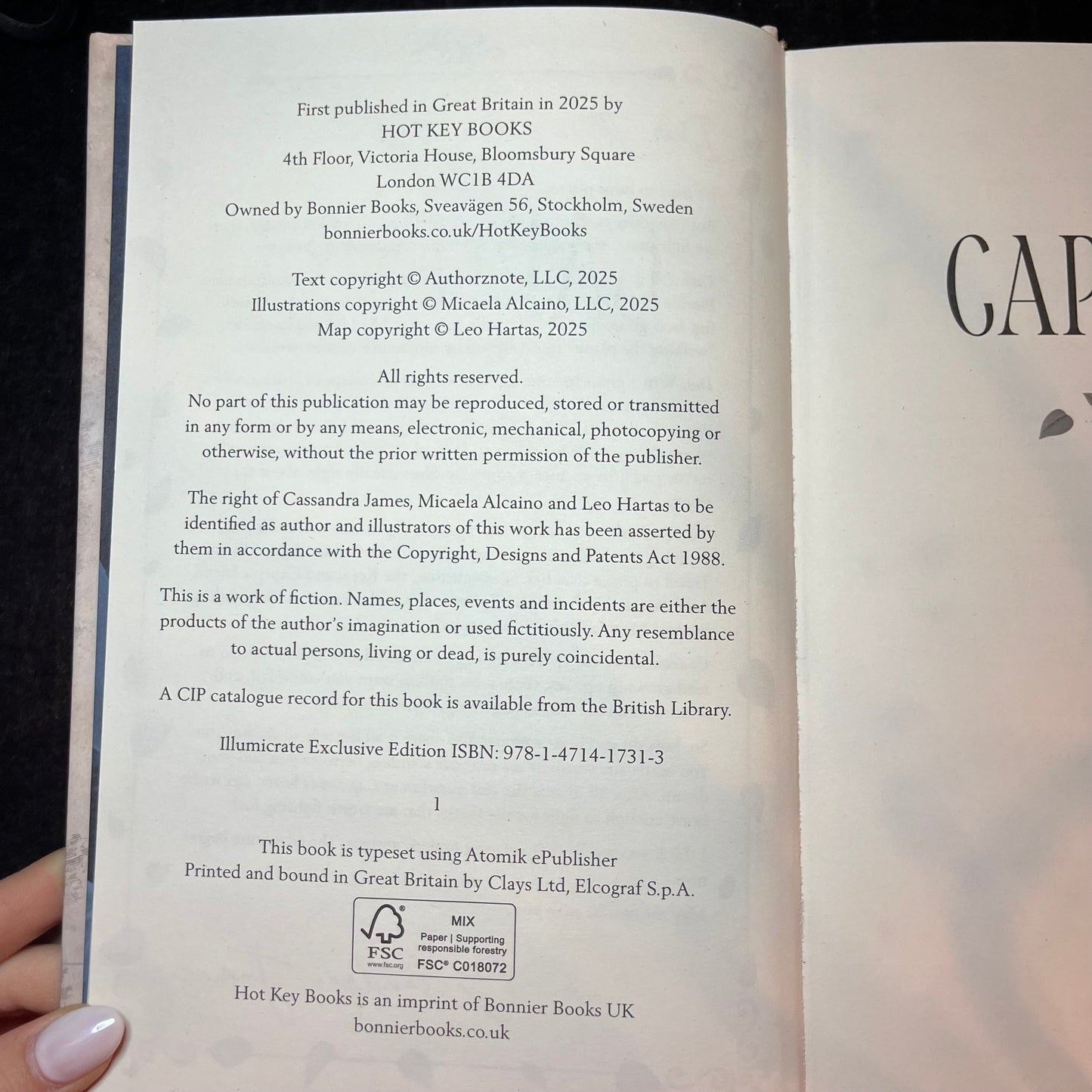 Capitana - Cassandra James - Signed - 2025