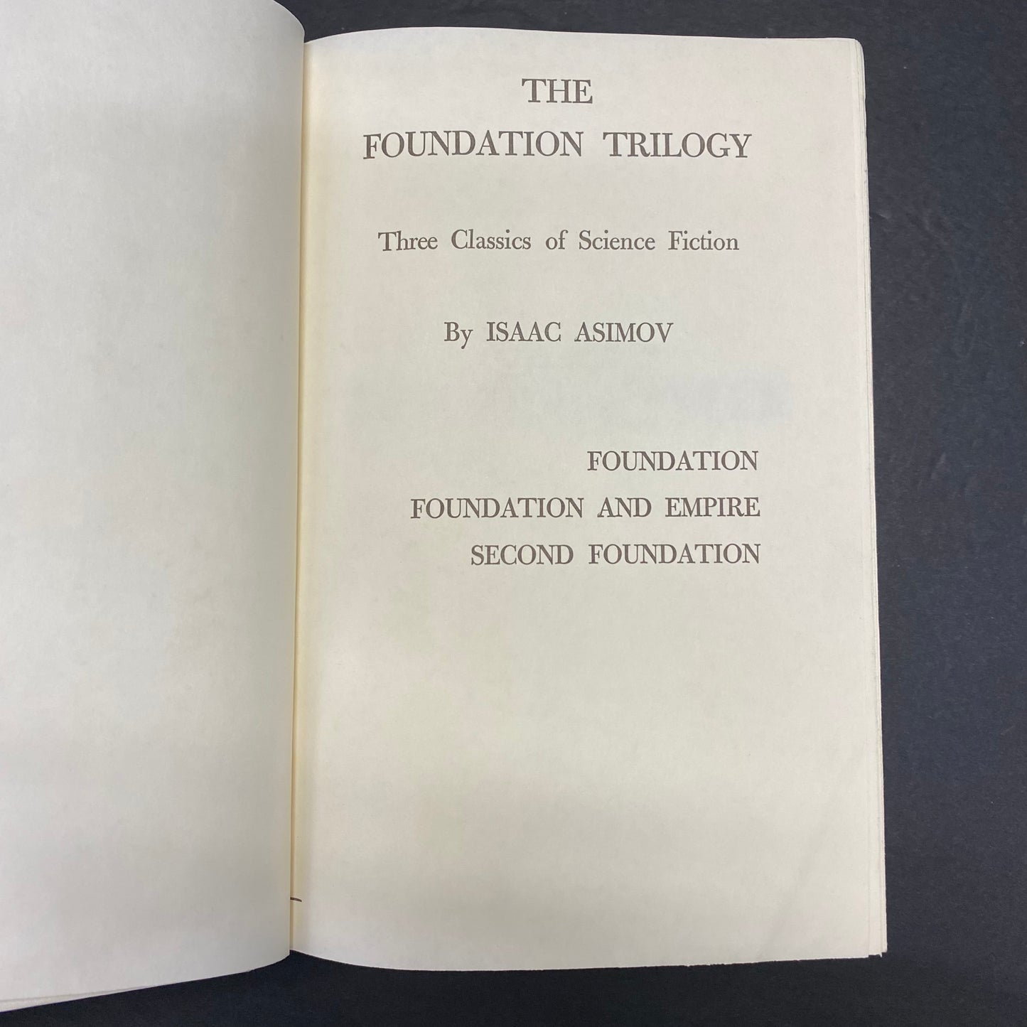 The Foundation Trilogy - Isaac Asimov - Book Club Edition - 1951