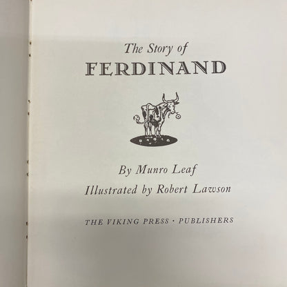 The Story of Ferdinand - Munro Leaf - 31st Print - 1966