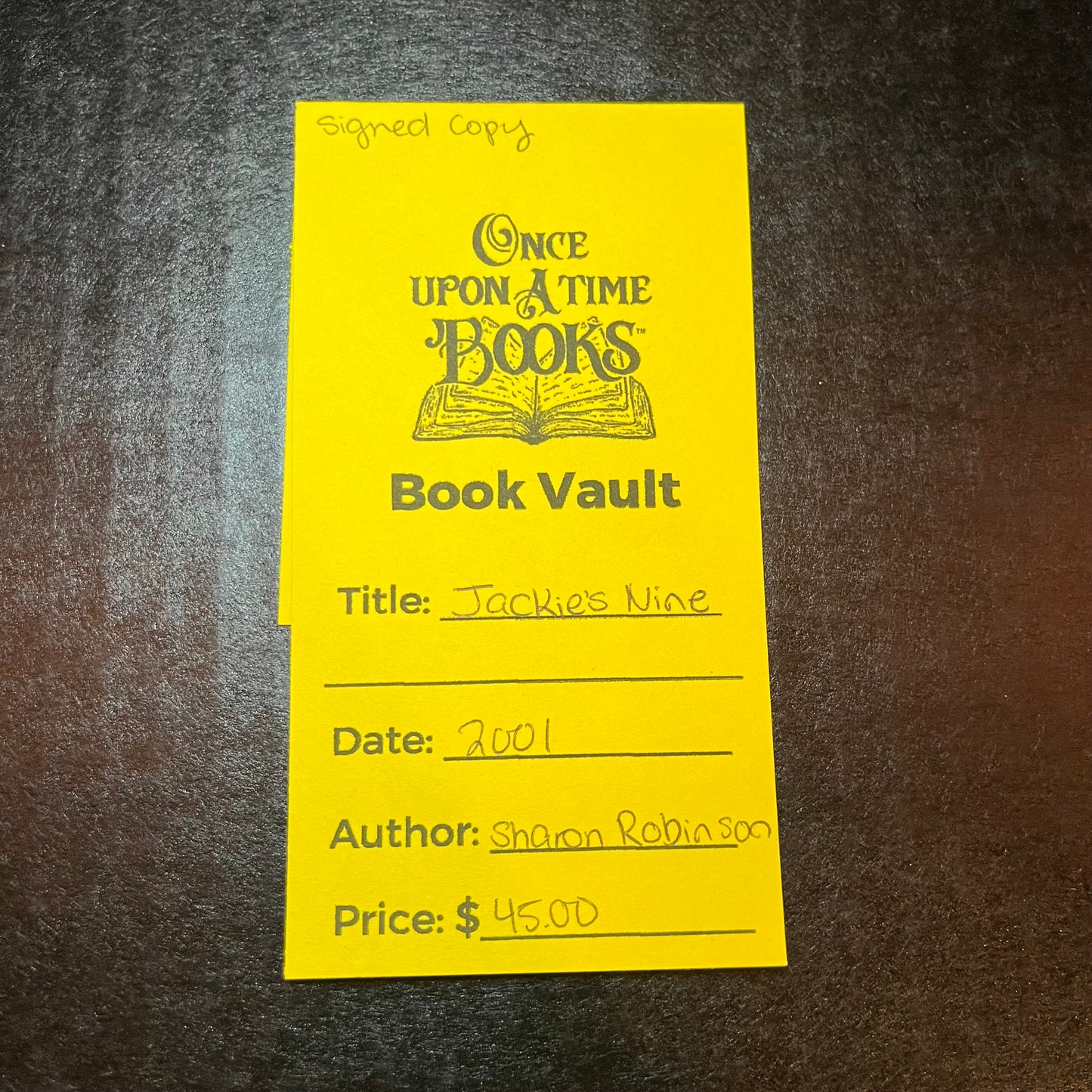 Jackie's Nine - Sharon Robinson - Signed Copy - 2001