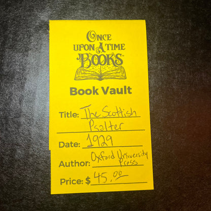 The Scottish Psalter - 1929 - Oxford University Press